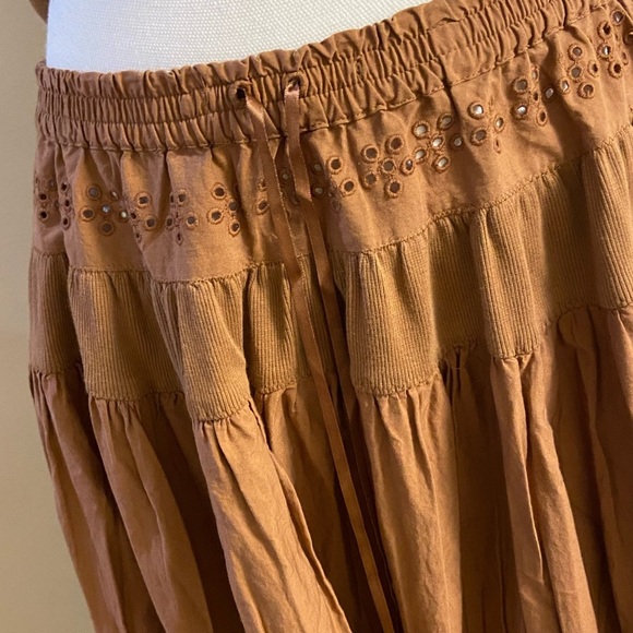 Free people Gesibelle in Macadamia Brown skirt set A line Medium NWT - Picture 11 of 16